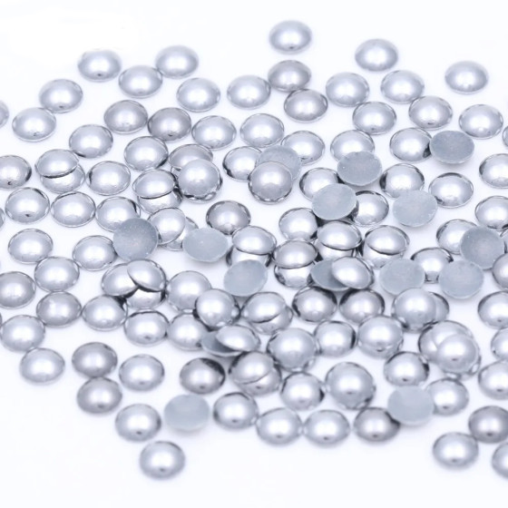 Wholesale Best Quality Hot Fix Half Round Heat Transfer Rhinestones Iron-On Aluminum Metal Studs Nailheads Studs